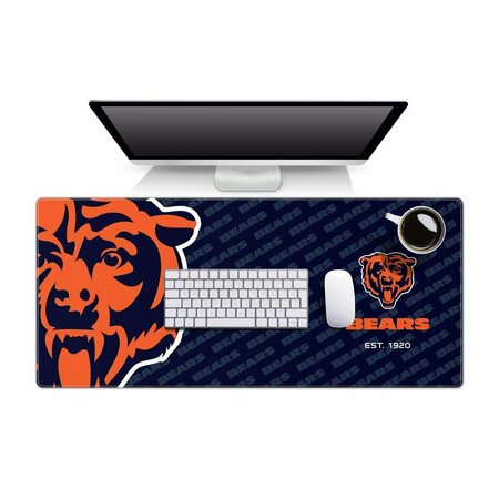 YOUTHEFAN 35.4 x 15.7 in. Chicago Bears Logo Series Desk Pad, Multi Color 1900966